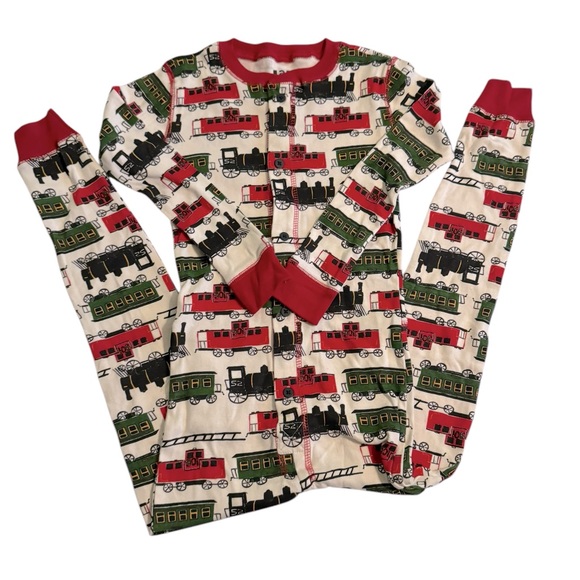 NEW Lazy One Flapjacks Train Pajamas - Picture 1 of 6